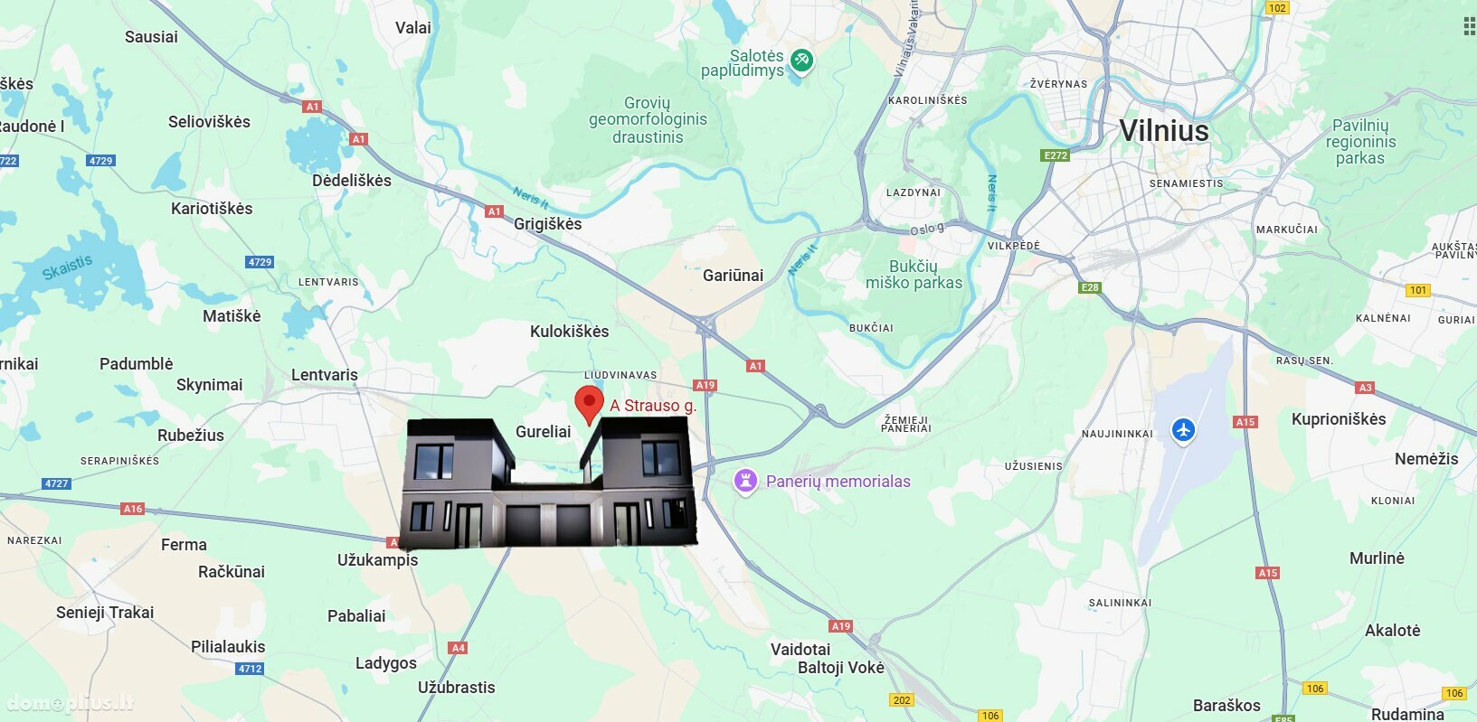 Parduodamas sublokuotas namas Vilnius, Gureliuose