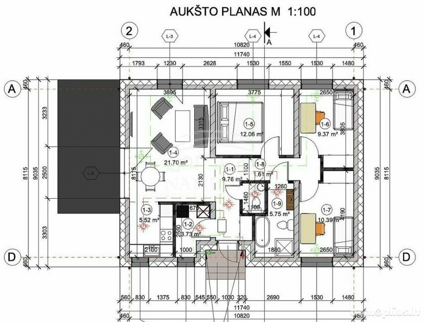 Parduodamas gyvenamasis namas Klaipėdos rajono sav., Trušeliuose
