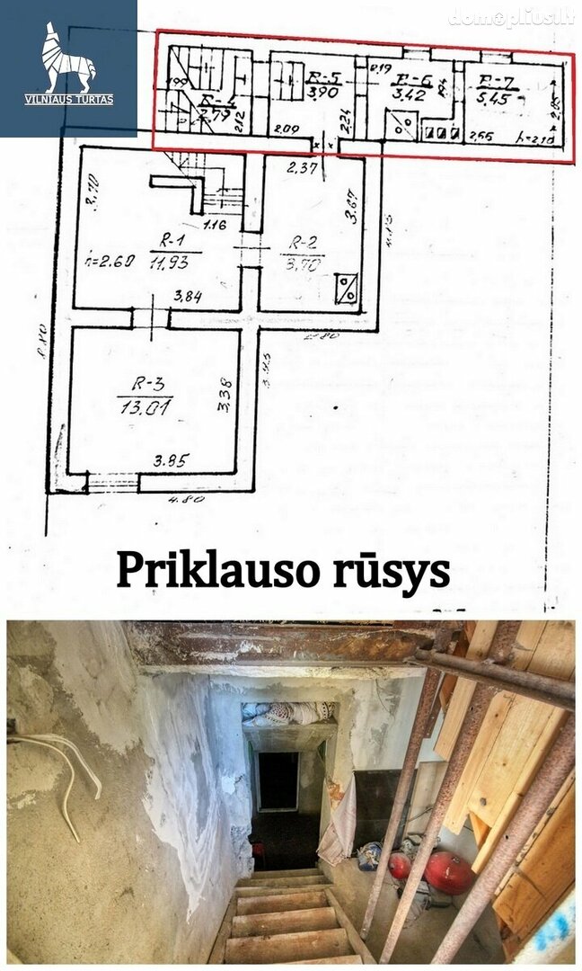 Продаётся часть дома Vilniuje, Naujoji Vilnia, Arimų g.