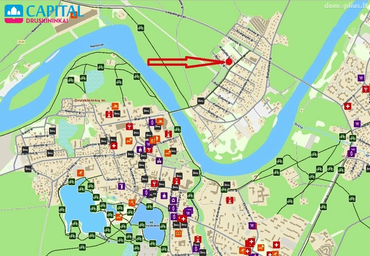 Продаётся часть дома Druskininkų sav., Druskininkuose, Kaziulių g.