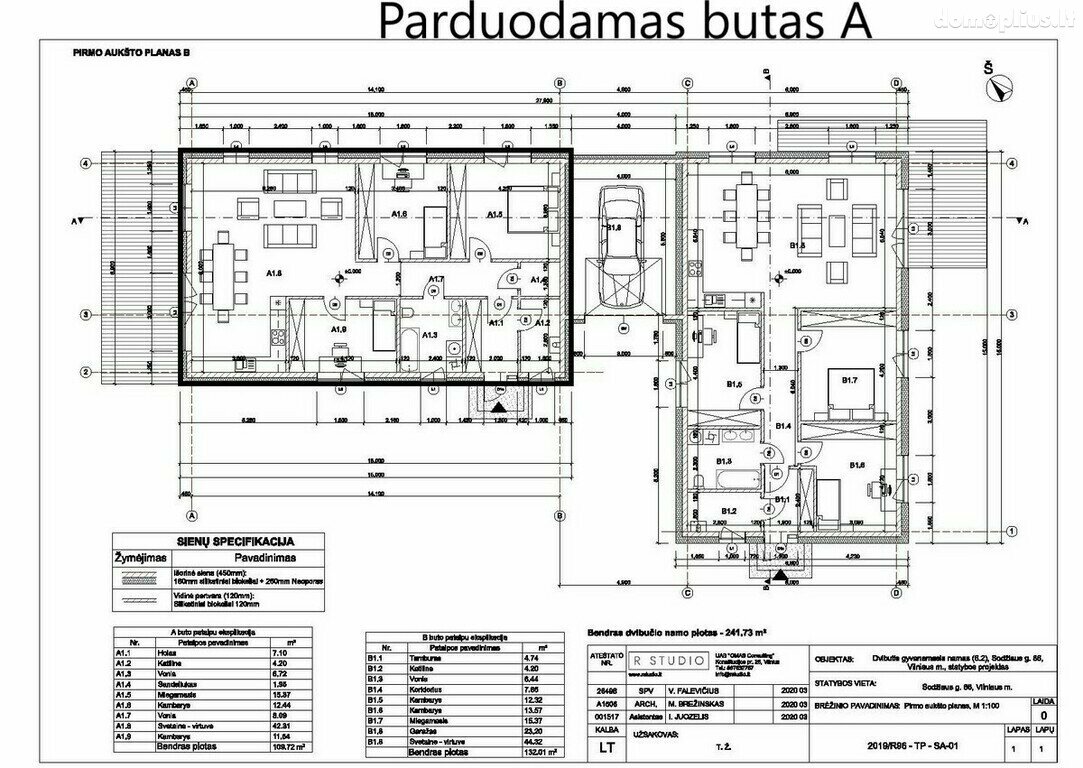 Parduodamas gyvenamasis namas Vilniuje, Naujoji Vilnia, Sodžiaus g.