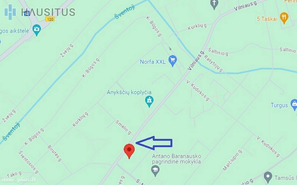 Parduodamas gyvenamasis namas Anykščių rajono sav., Anykščiuose, Vilniaus g.