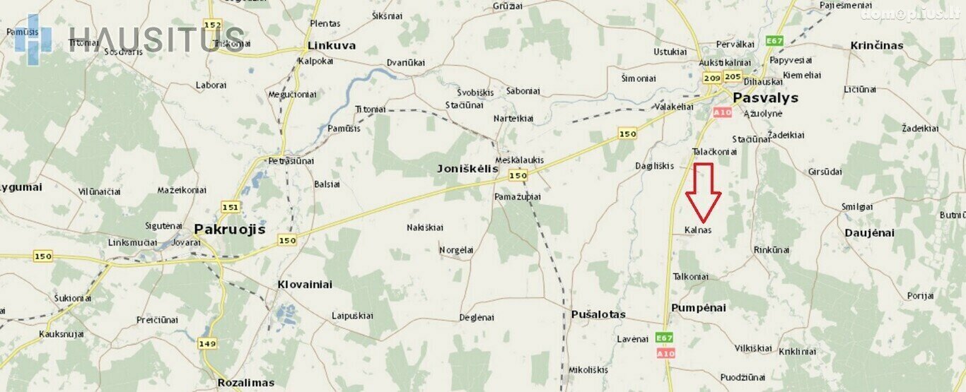 Parduodamas gyvenamasis namas Pasvalio rajono sav., Kalne, Stebeikių g.