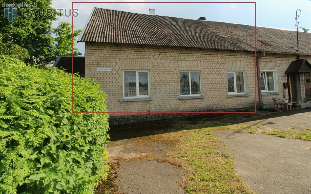 Parduodama gyvenamojo namo dalis Panevėžio rajono sav., Ramygaloje, Dariaus ir Girėno g.
