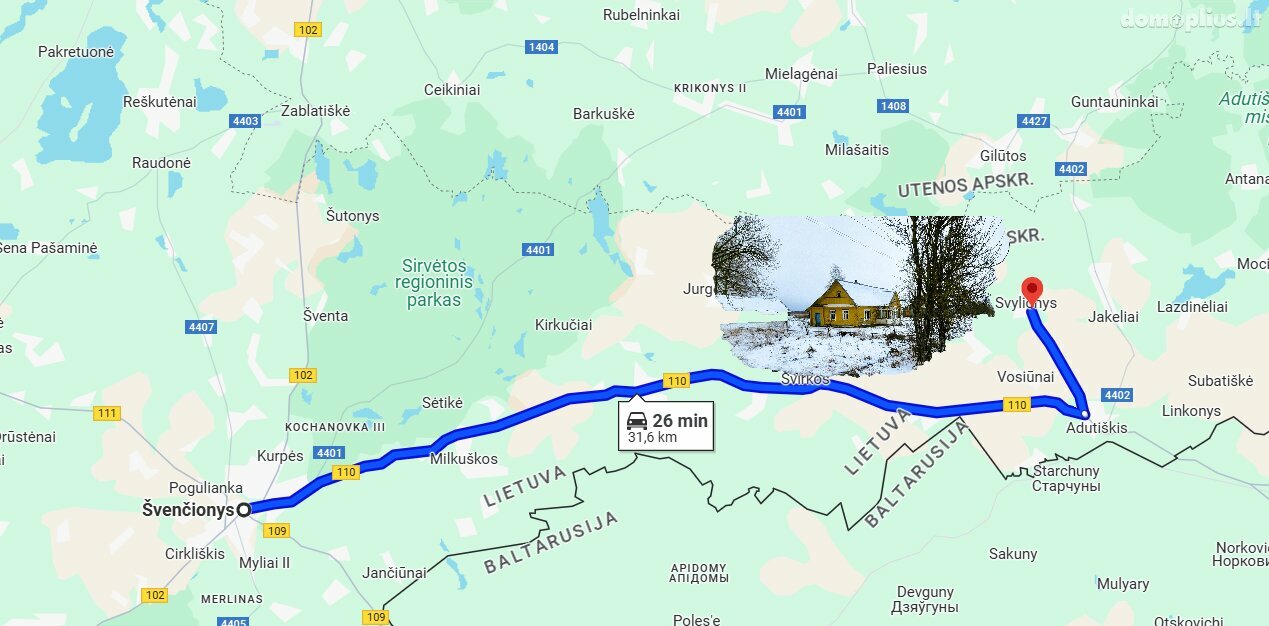 Parduodamas gyvenamasis namas Švenčionių rajono sav., Svylionyse, Svylos g.