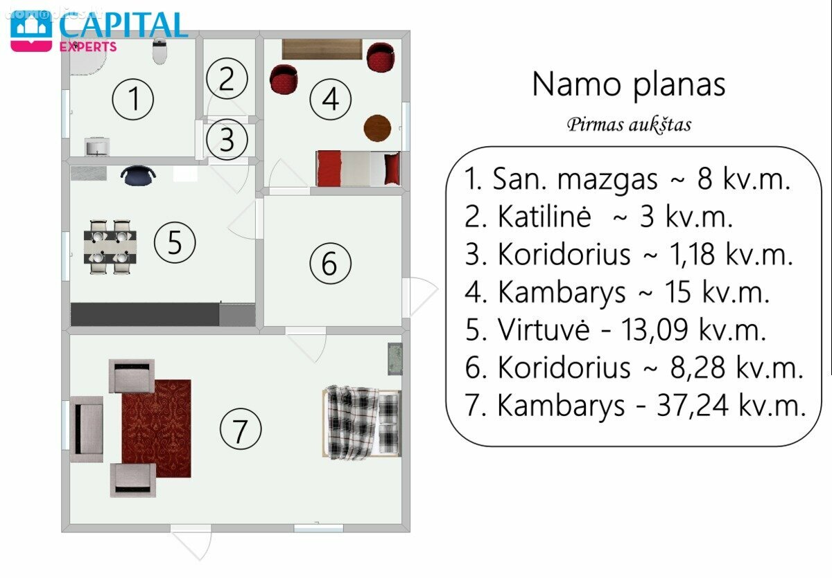 Parduodamas sodo namas Vilniaus rajono sav.