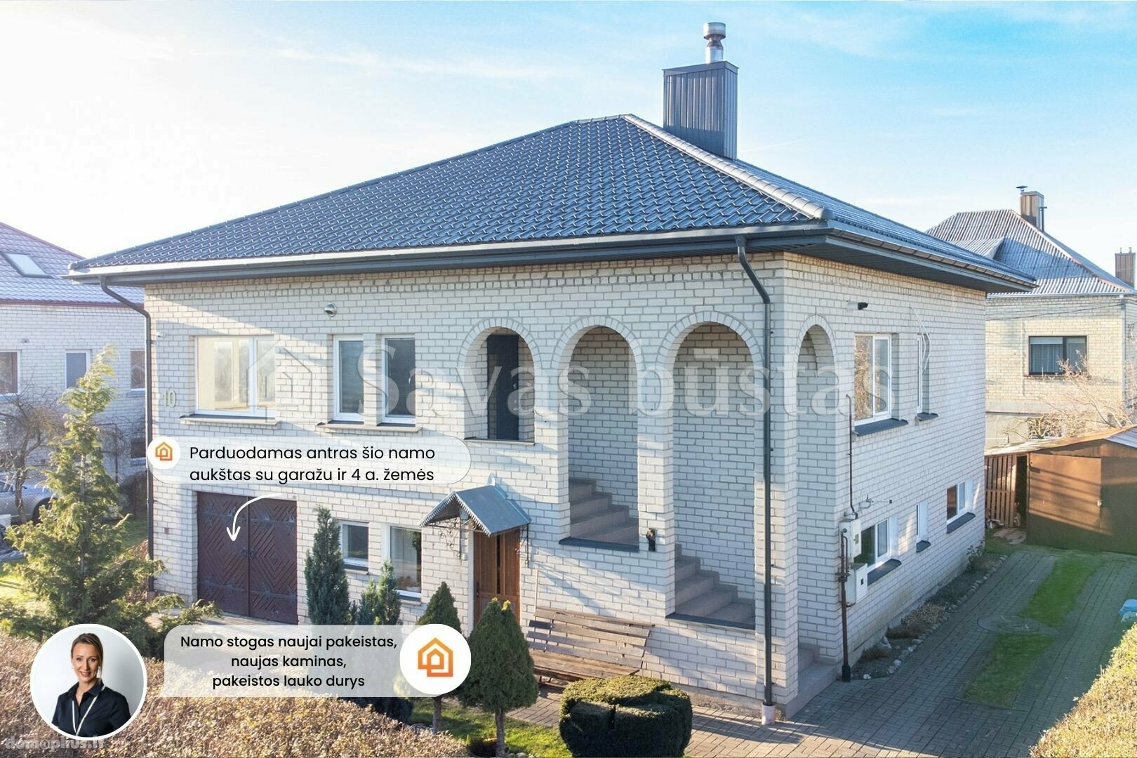 Parduodama gyvenamojo namo dalis Kauno rajono sav., Garliavoje, Bijūnų g.