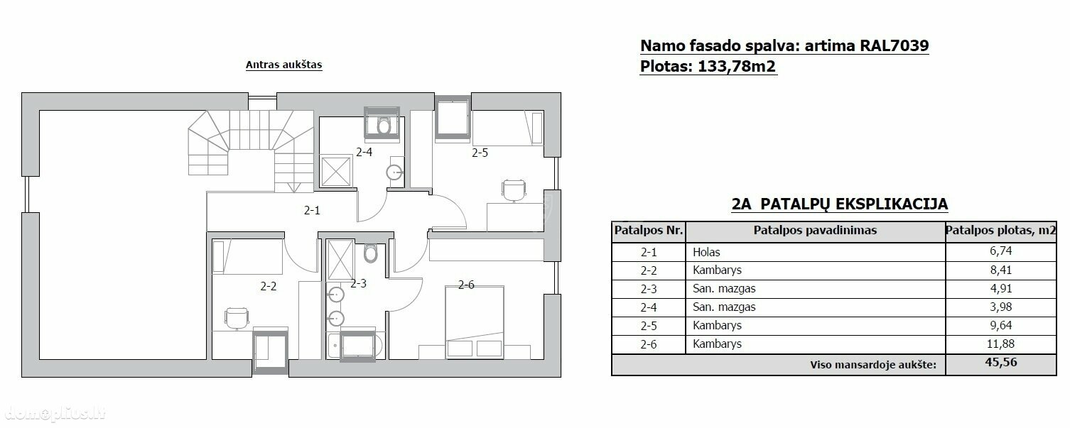 Parduodamas gyvenamasis namas Klaipėdos rajono sav., Grabiuose