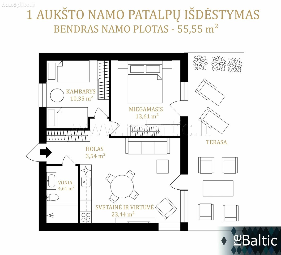 House for sale Palangoje, Aido tak.