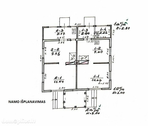 Parduodamas gyvenamasis namas Anykščių rajono sav., Anykščiuose, Taikos g.