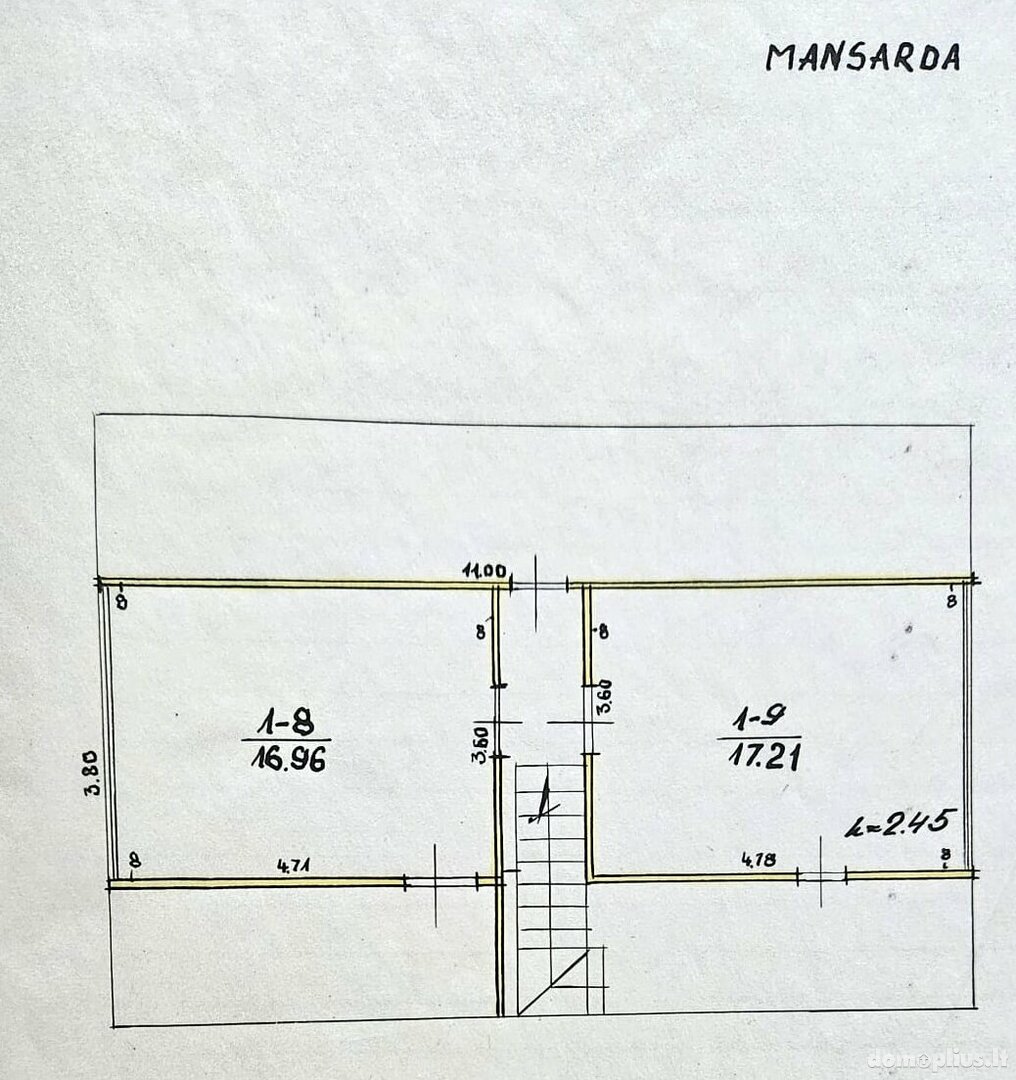 Parduodamas gyvenamasis namas Alytuje, Senamiestyje, Užuovėjos g.