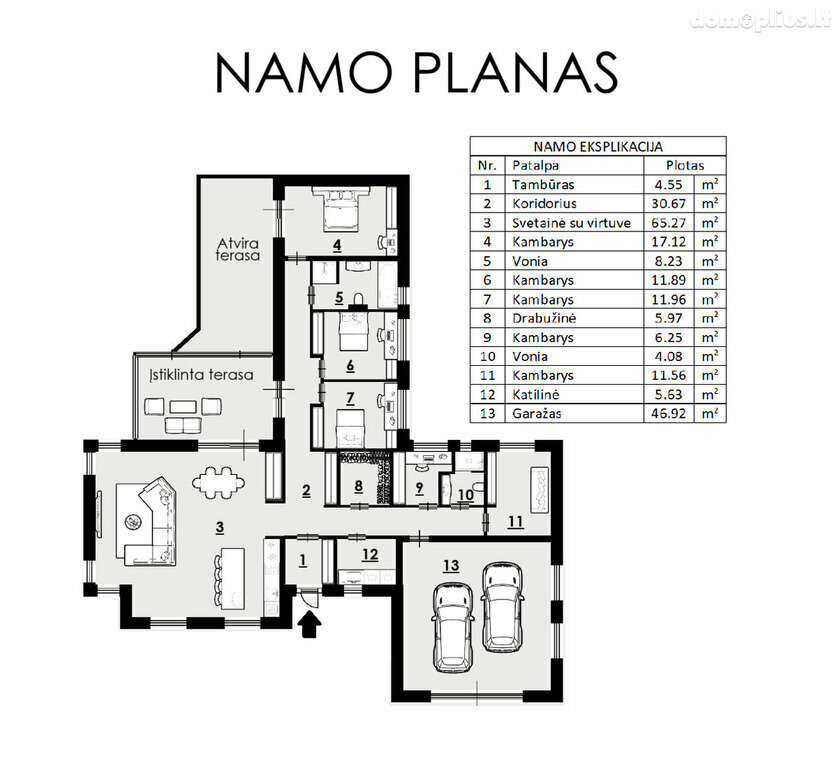 Parduodamas gyvenamasis namas Vilniuje, Pagiriuose, Vėjo g.