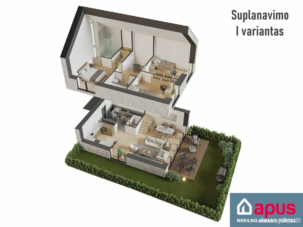 Semi-detached house for sale Vilniuje, Pavilnyje, Žemoji g.
