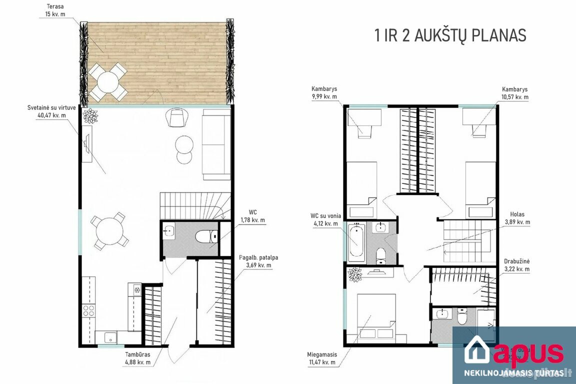 Semi-detached house for sale Vilniuje, Pavilnyje, Žemoji g.