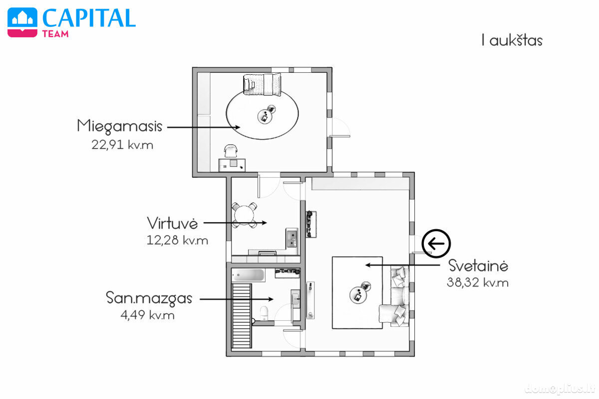Parduodamas gyvenamasis namas Vilniuje, Antakalnyje, Karačiūnų Sodų 6-oji g.