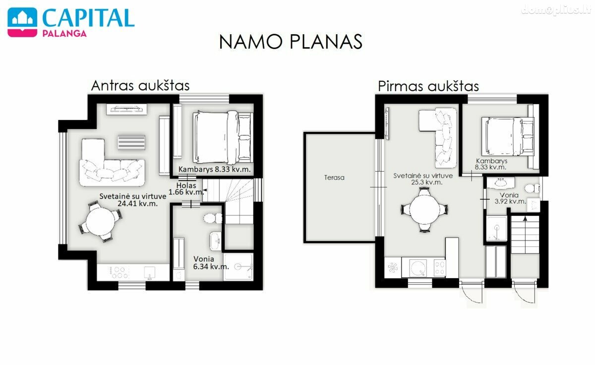 Parduodamas gyvenamasis namas Kunigiškėse