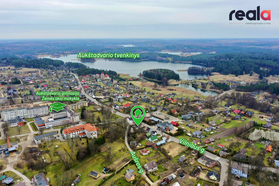 Parduodamas gyvenamasis namas Trakų rajono sav., Aukštadvaryje, Vilniaus g.