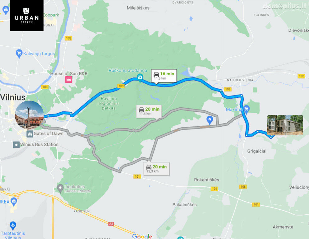 Parduodamas sublokuotas namas Vilniuje, Naujoji Vilnia, Gerviškių g.