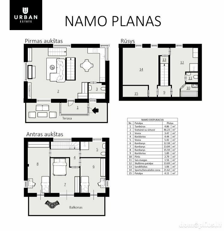 Parduodamas gyvenamasis namas Vilniuje, Antakalnyje, Mileišiškių Sodų 7-oji g.