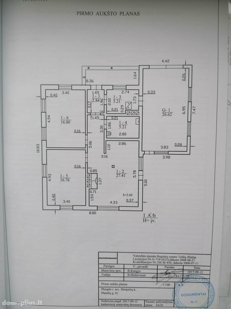 House for sale Plungės rajono sav., Alsėdžiuose, Platelių g.