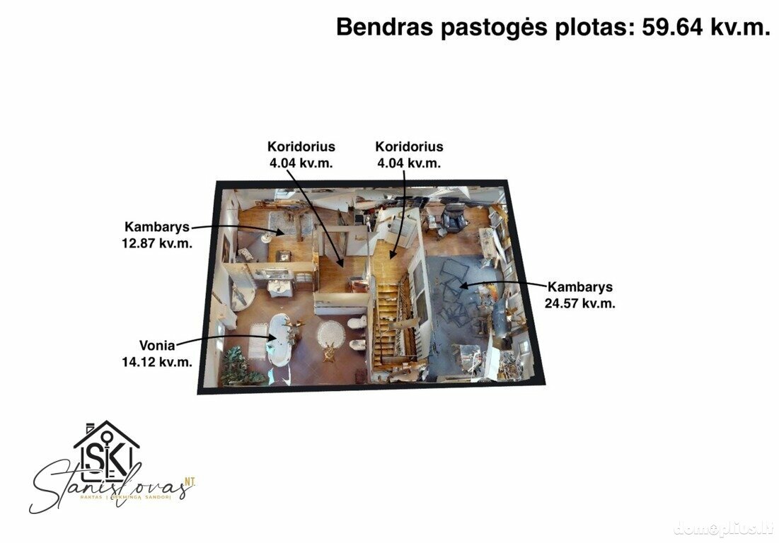 Parduodamas gyvenamasis namas Klaipėdos rajono sav., Gropiškiuose