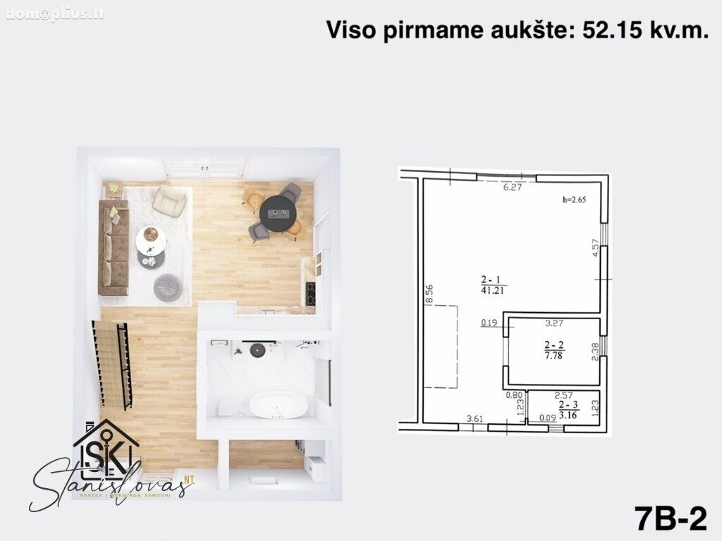 Parduodamas sublokuotas namas Klaipėdos rajono sav., Karklėje