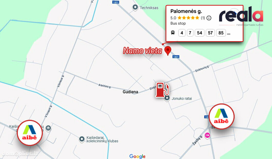 Parduodamas gyvenamasis namas Kaišiadorių rajono sav., Gudienoje, Palomenės g.