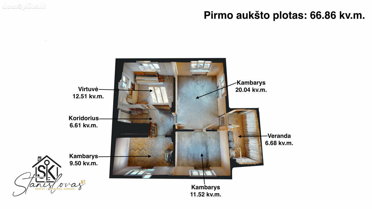 Parduodama gyvenamojo namo dalis Šilutės rajono sav., Šilutėje, Nidos g.