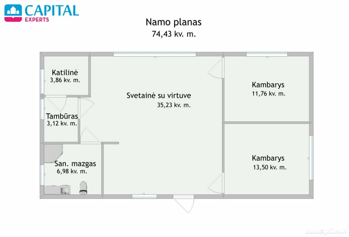 Parduodamas gyvenamasis namas Vilniaus rajono sav., Jurkiškėse