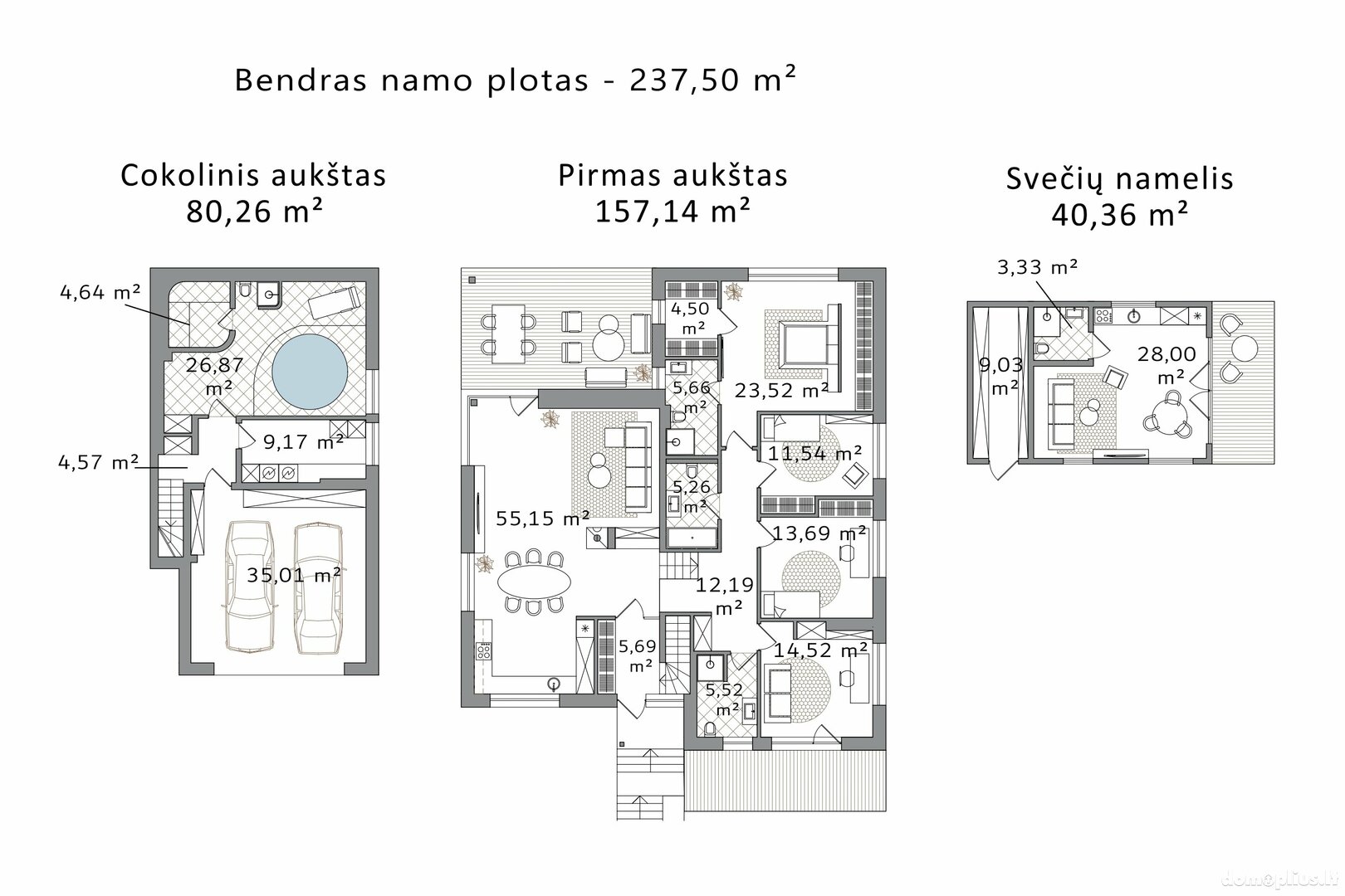 Parduodamas gyvenamasis namas Vilniuje, Pavilnyje, Svajos g.