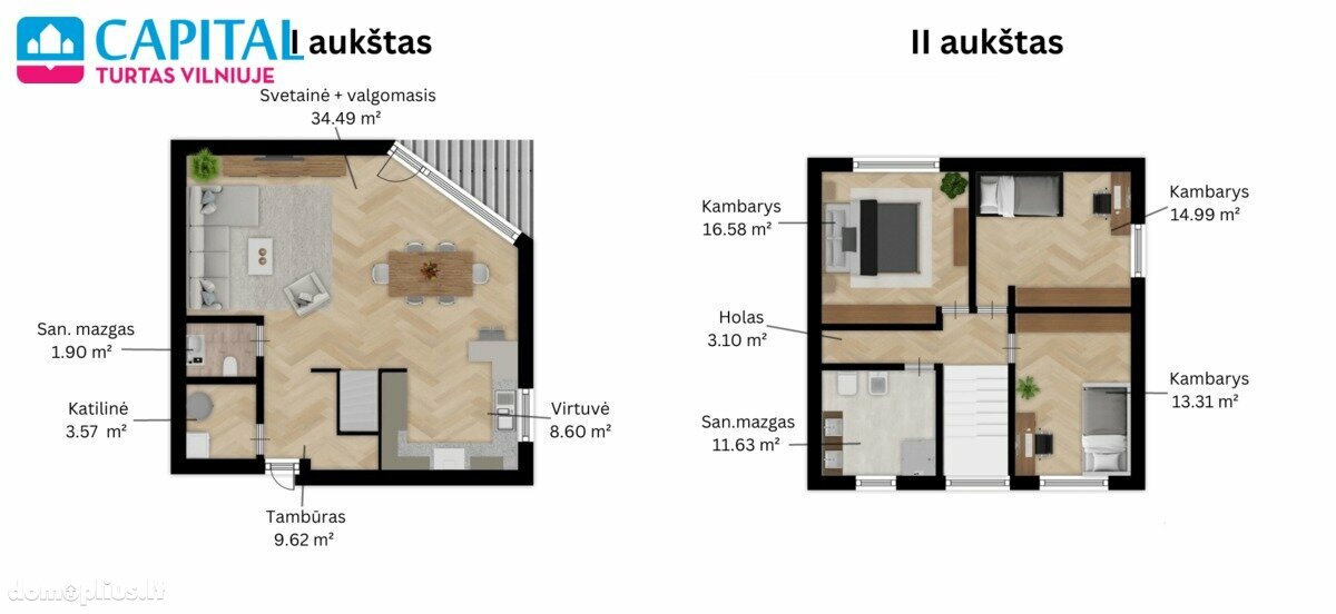 Parduodamas sublokuotas namas Vilniaus rajono sav., Klevinėje