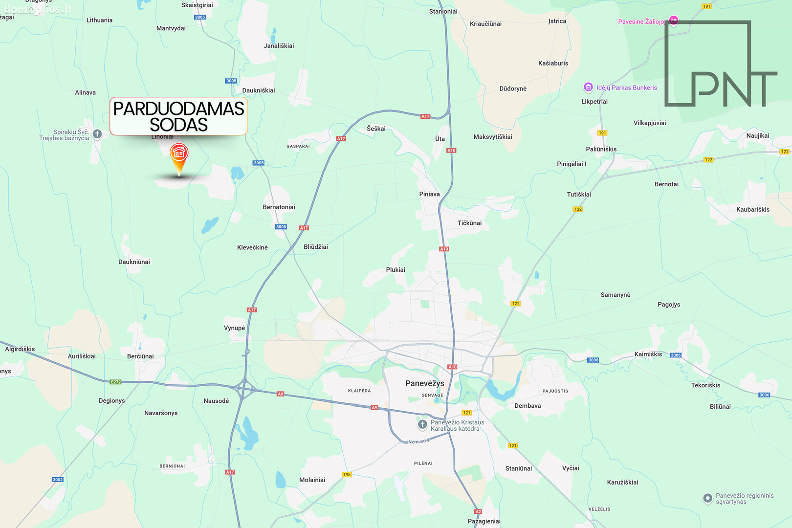Parduodamas gyvenamasis namas Panevėžio rajono sav., Bernatoniuose, Šernų al.