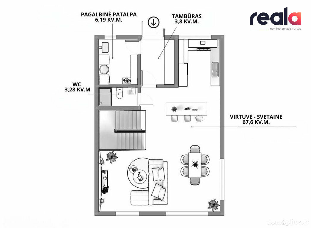 Parduodamas sublokuotas namas Vilniaus rajono sav.