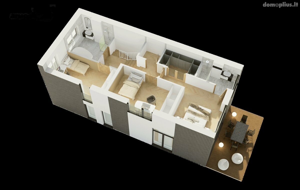 Semi-detached house for sale Klaipėdos rajono sav., Slengiuose, Ežero g.
