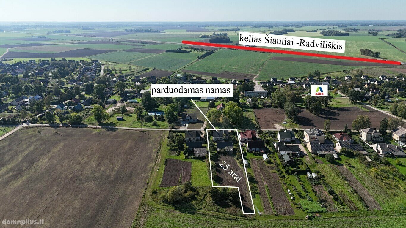 Parduodamas gyvenamasis namas Radviliškio rajono sav., Šniūraičiuose, Beržų g.
