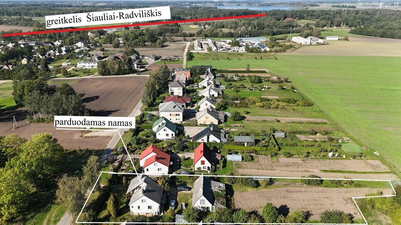 Parduodamas gyvenamasis namas Radviliškio rajono sav., Šniūraičiuose, Beržų g.