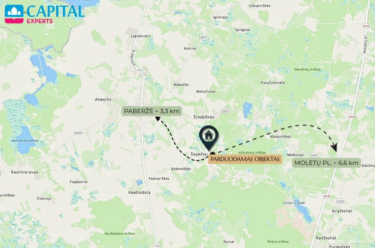 Parduodama sodyba Vilniaus rajono sav., Šepečiuose