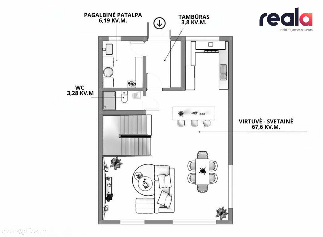 Parduodamas sublokuotas namas Vilniaus rajono sav.
