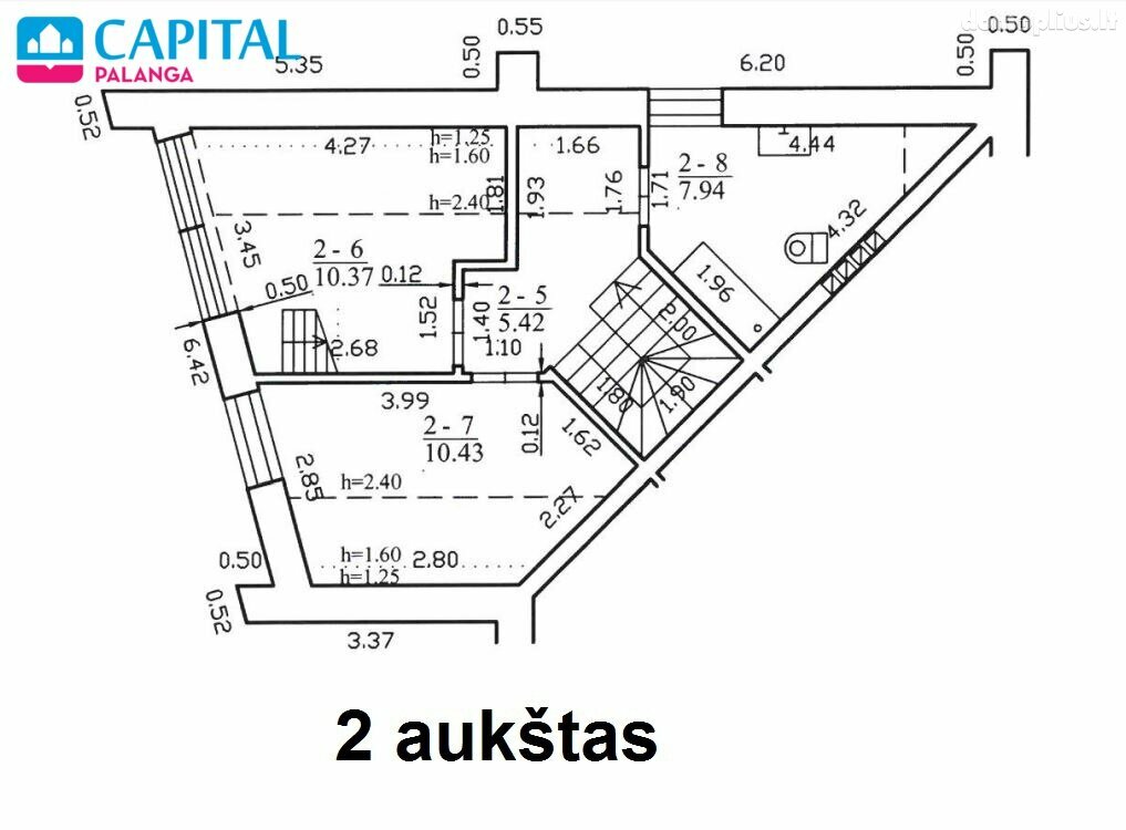 Parduodamas sublokuotas namas Palangoje