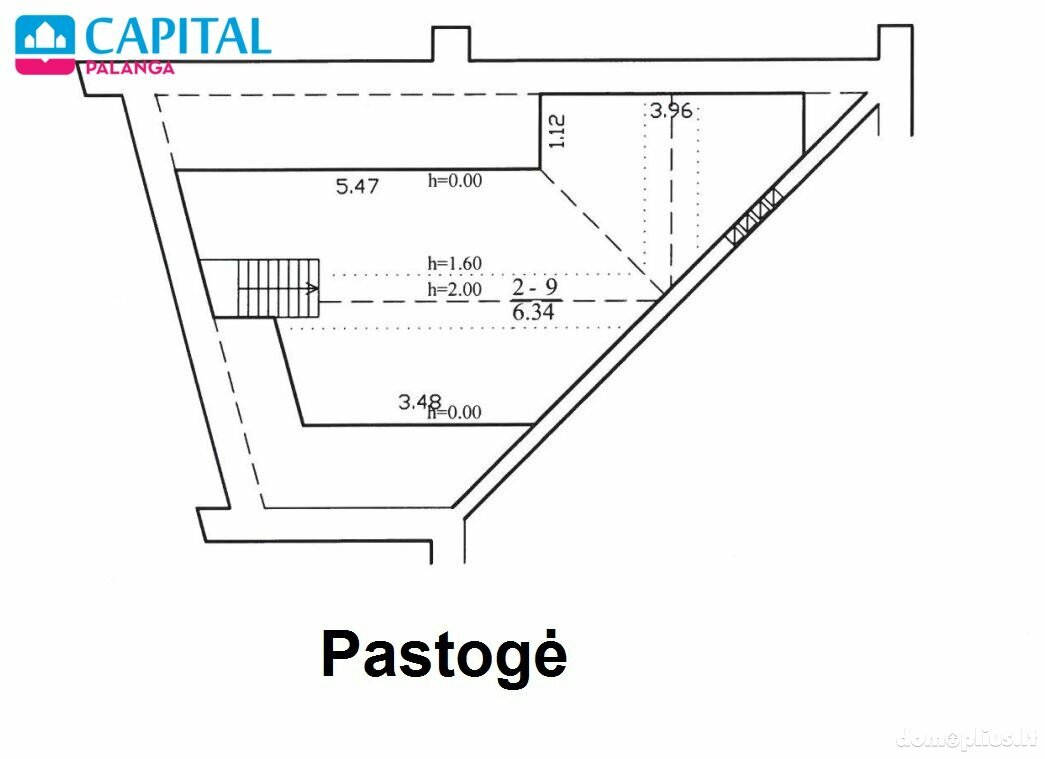 Parduodamas sublokuotas namas Palangoje