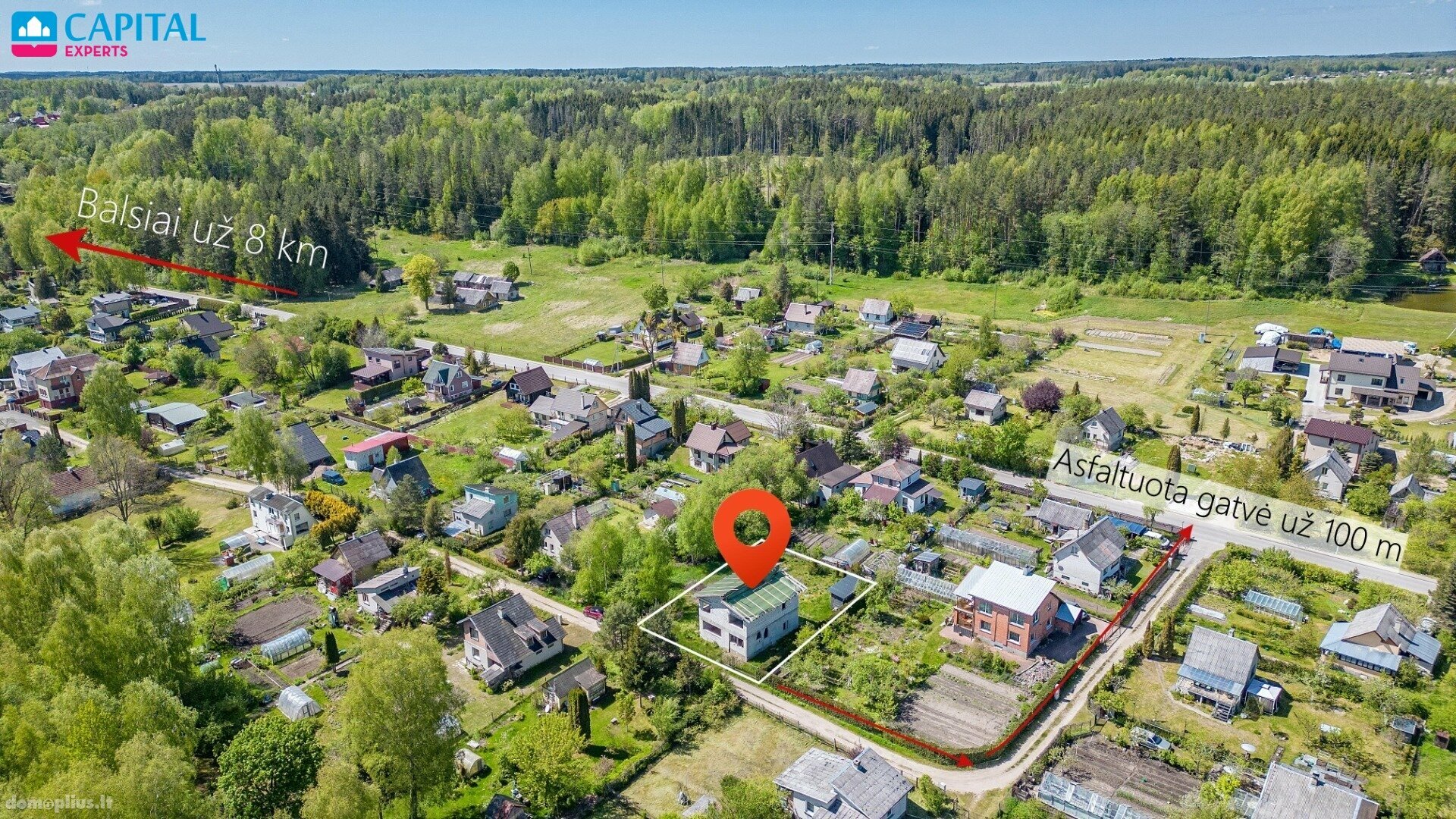 Parduodamas gyvenamasis namas Vilniaus rajono sav., Bratoniškėse