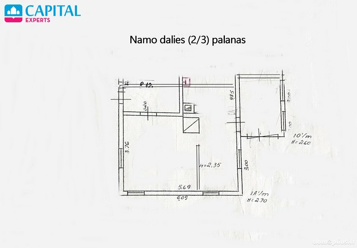 Parduodamas gyvenamasis namas Molėtų rajono sav., Videniškiuose
