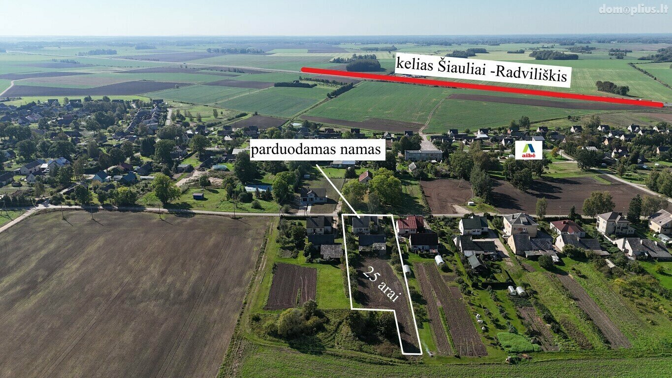 Parduodamas gyvenamasis namas Radviliškio rajono sav., Šniūraičiuose, Beržų g.