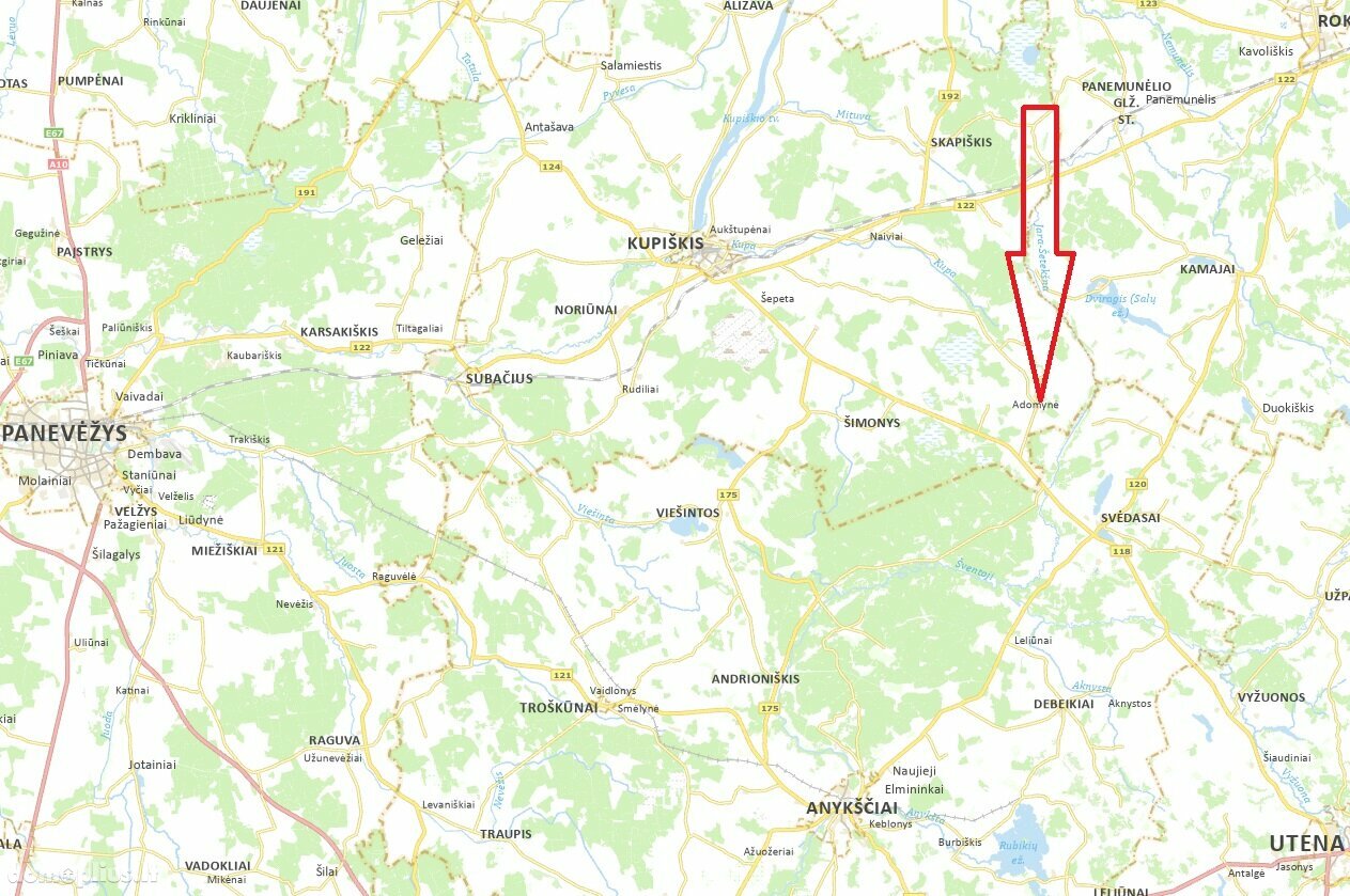 Продаётся дом Kupiškio rajono sav., Adomynėje, Adomo Vilėniškio g.