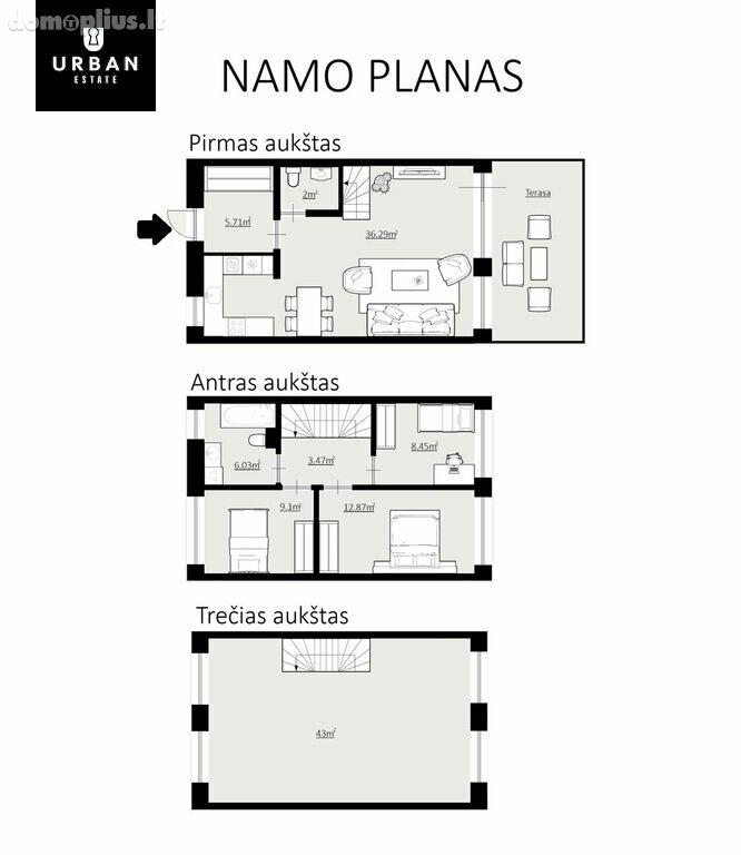 Parduodamas gyvenamasis namas Vilniaus rajono sav., Antežeriuose
