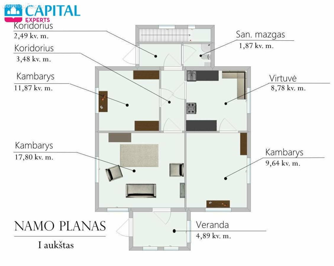 Parduodamas gyvenamasis namas Širvintų rajono sav., Širvintos, Slyvų g.
