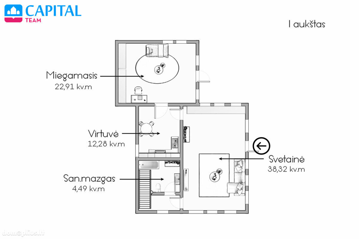 Продаётся дом Vilniuje, Antakalnyje, Karačiūnų Sodų 6-oji g.