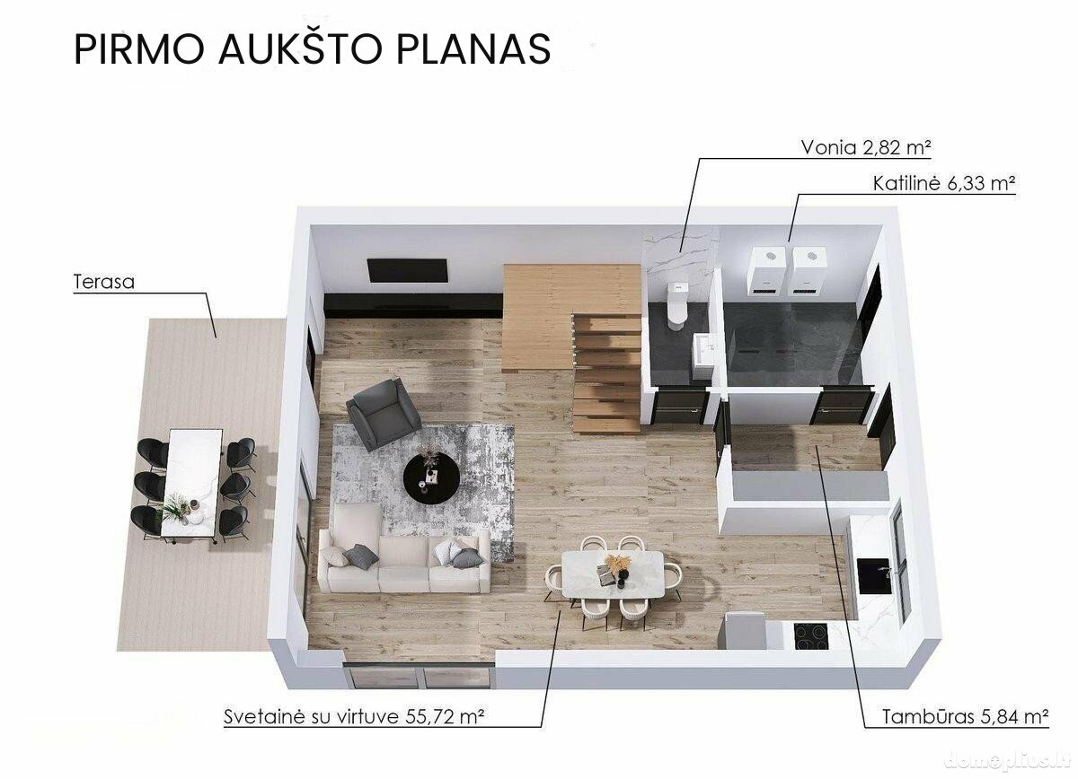 Продаётся сблокированный дом Vilniuje, Pilaitėje, Papiškių g.