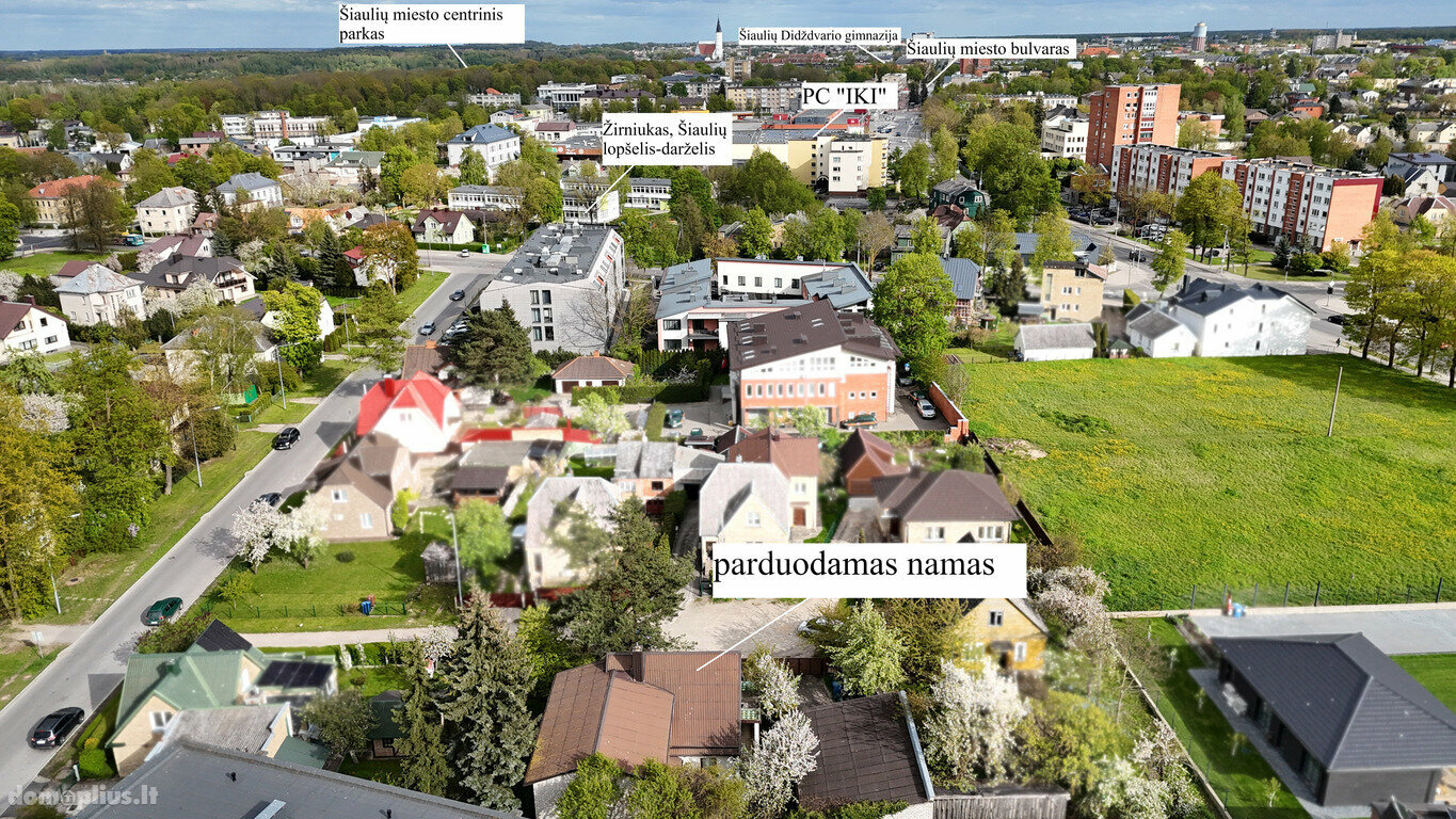 House for sale Šiauliuose, Centre, M. K. Čiurlionio g.