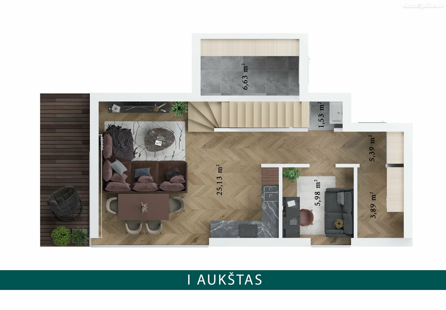 Semi-detached house for sale Vilniuje, Naujoji Vilnia, Kalno g.